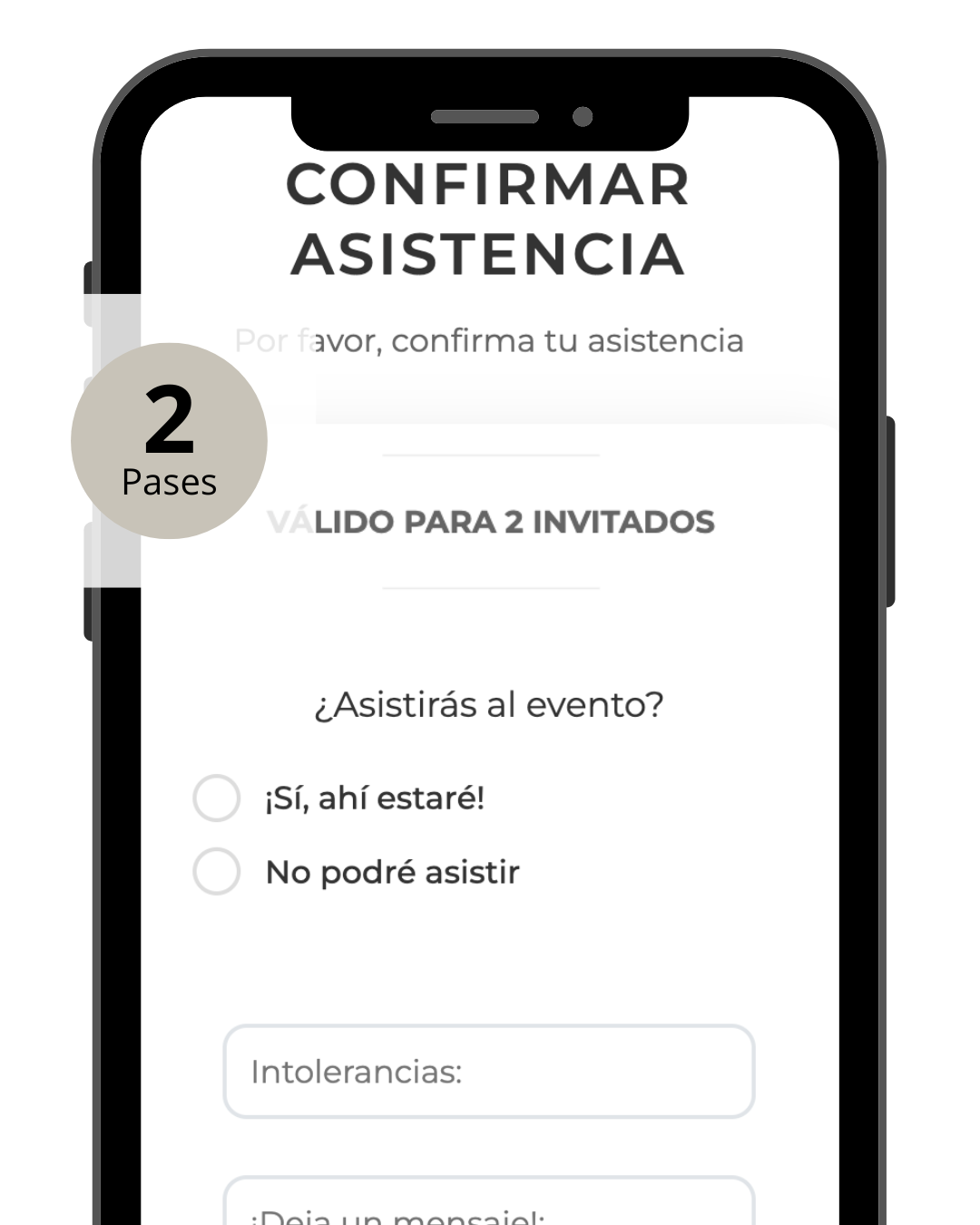 BOLETOS - Asignar cantidad de pases