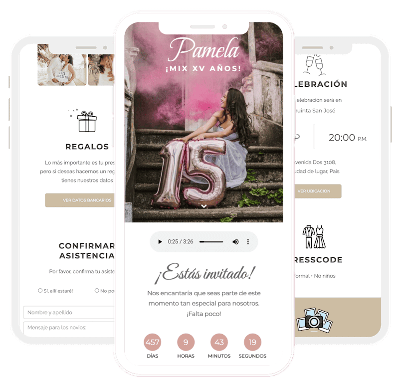 Invitacione de boda digitales